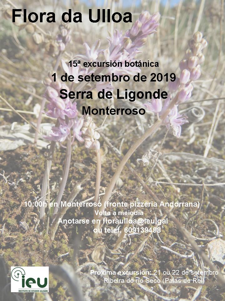 15ª Excursión Botánica Flora da Ulloa, serra de Ligonde, Instituto de Estudos UlloánsLigonde