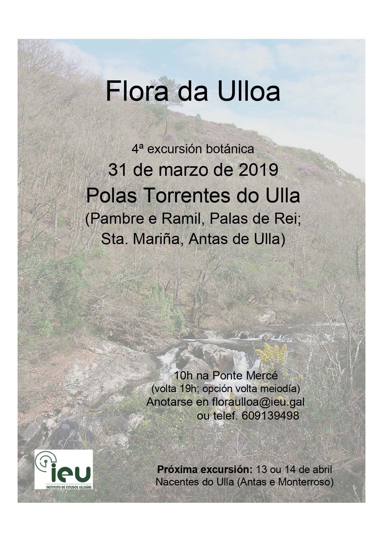 4ª excursión Flora da Ulloa, Instituto de Estudos Ulloáns