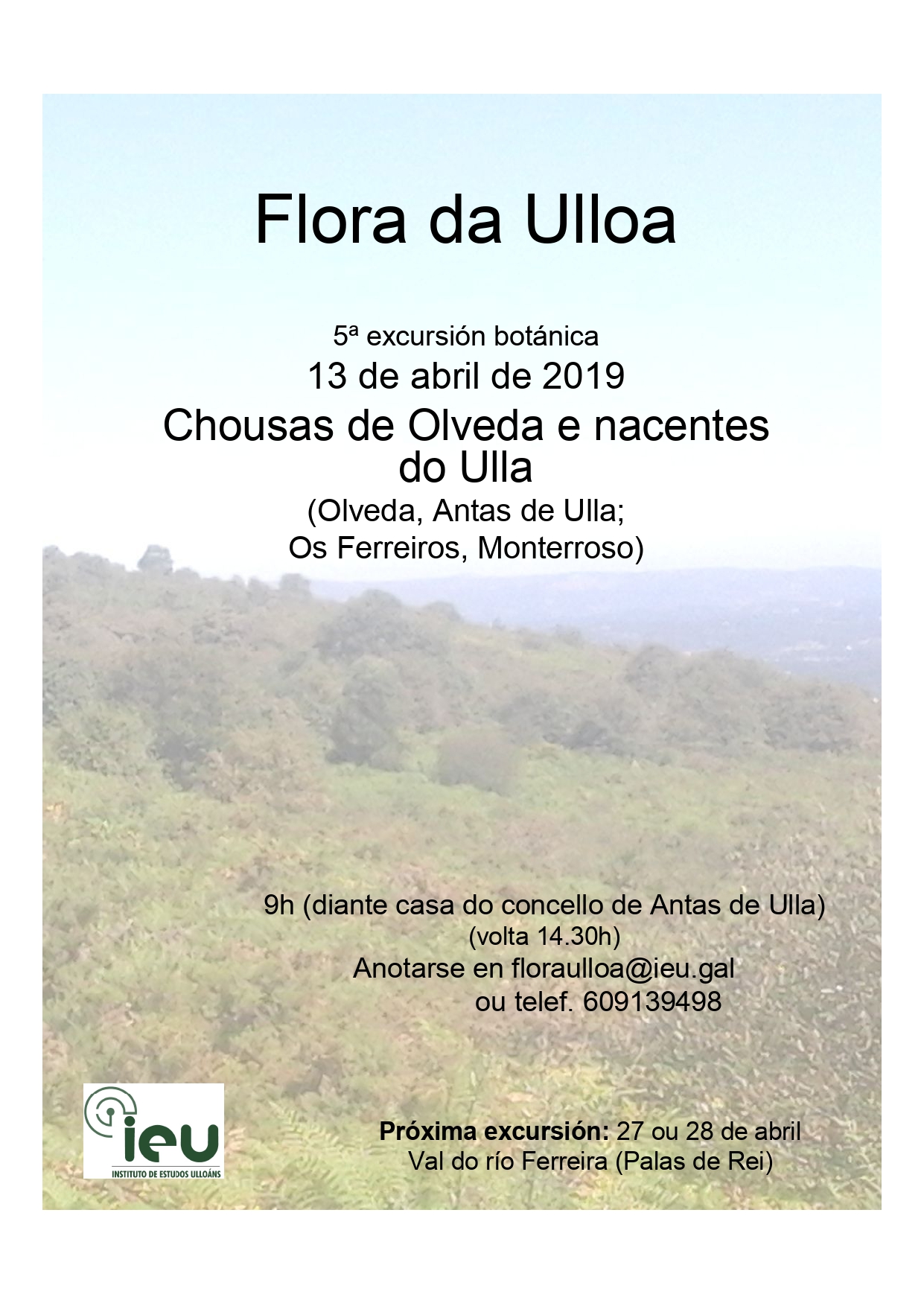 5ªexcursión Flora da Ulloa a Olveda, Instituto de Estudos Ulloáns