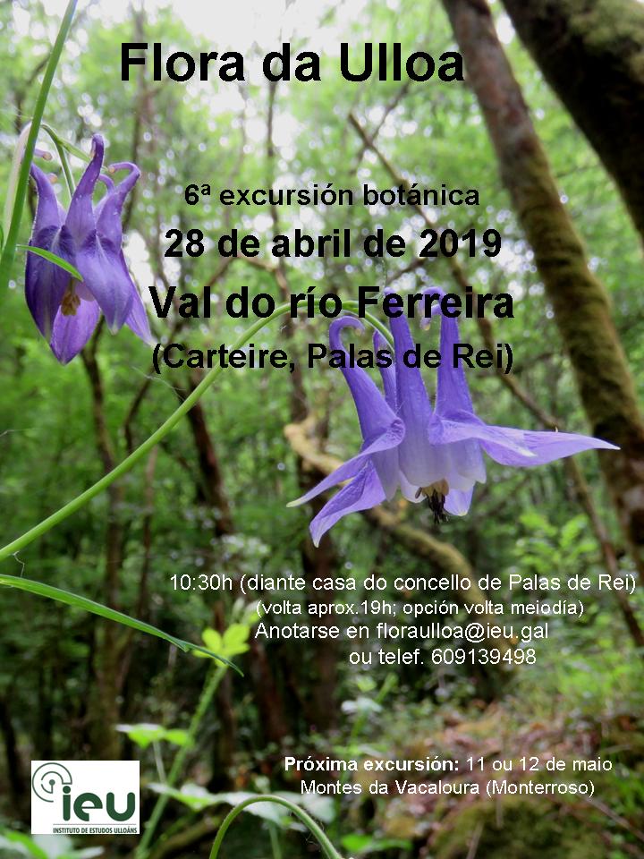 6ªexcursión Flora da Ulloa ao val do río Ferreira, Instituto de Estudos Ulloáns