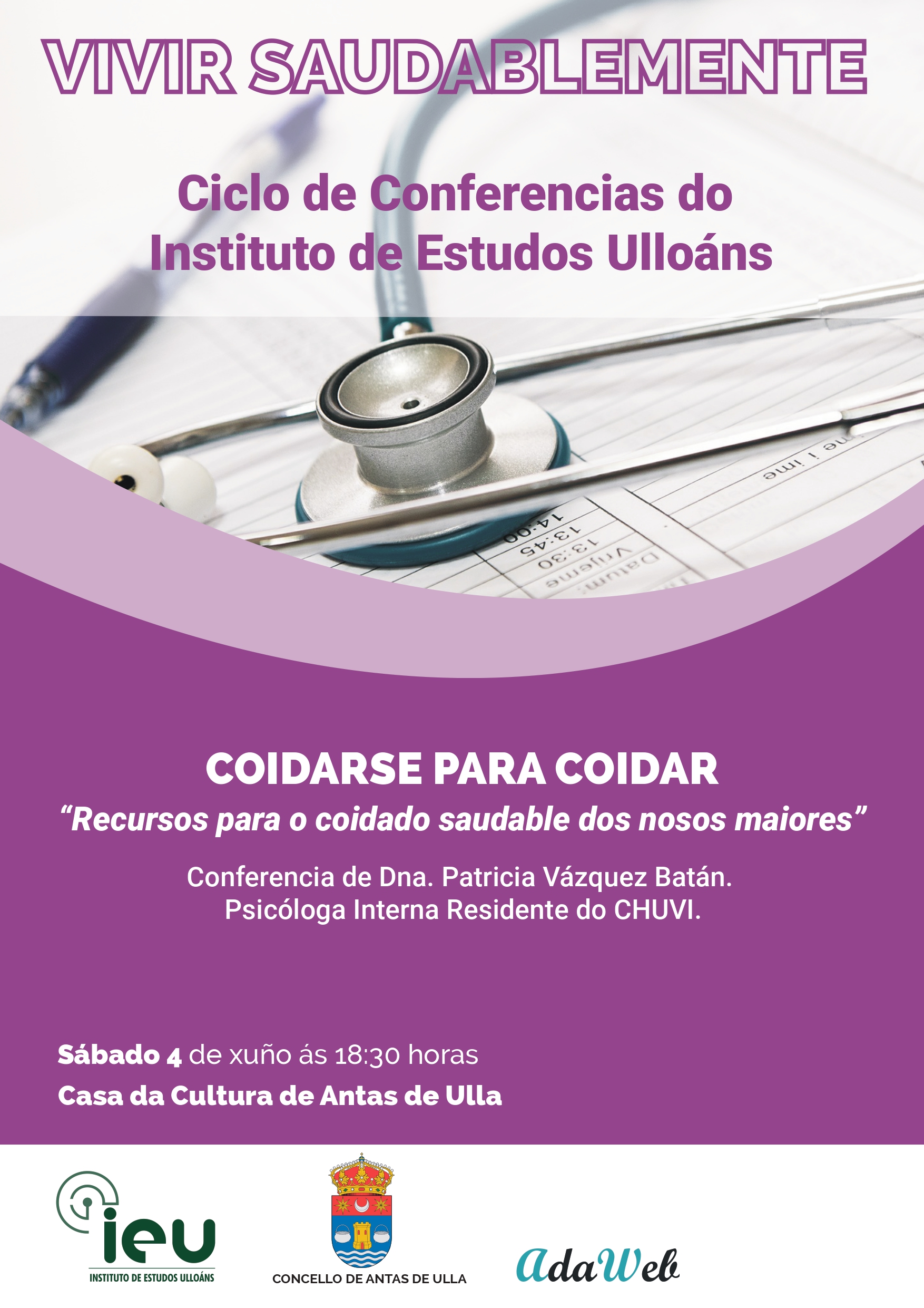 Conferencia de Patricia Vazquez, xuño 2016, Instituto de Estudoas Ulloáns, concello de Antas de Ulla, IEU