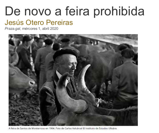 De novo a feira prohibida, Xesús Otero Pereiras