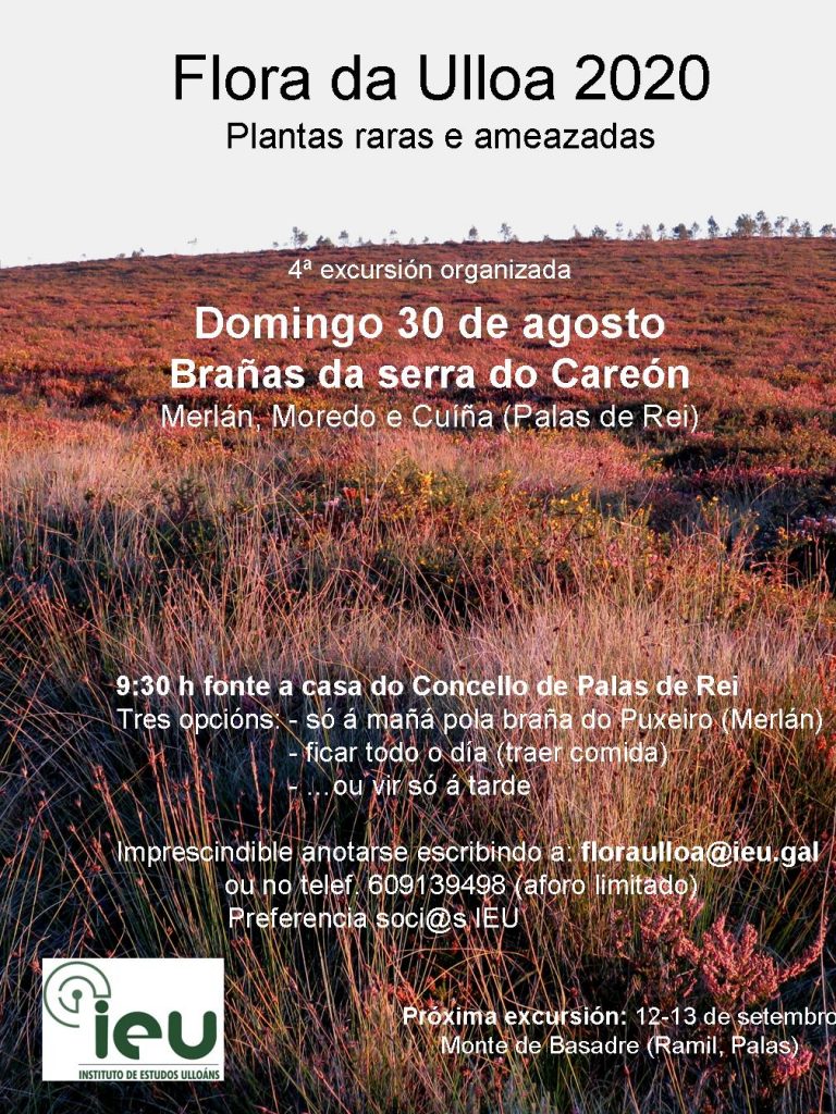 Excursión Flora da Ulloa 04-20 Brañas Careón, Instituto de Estudos Ulloáns