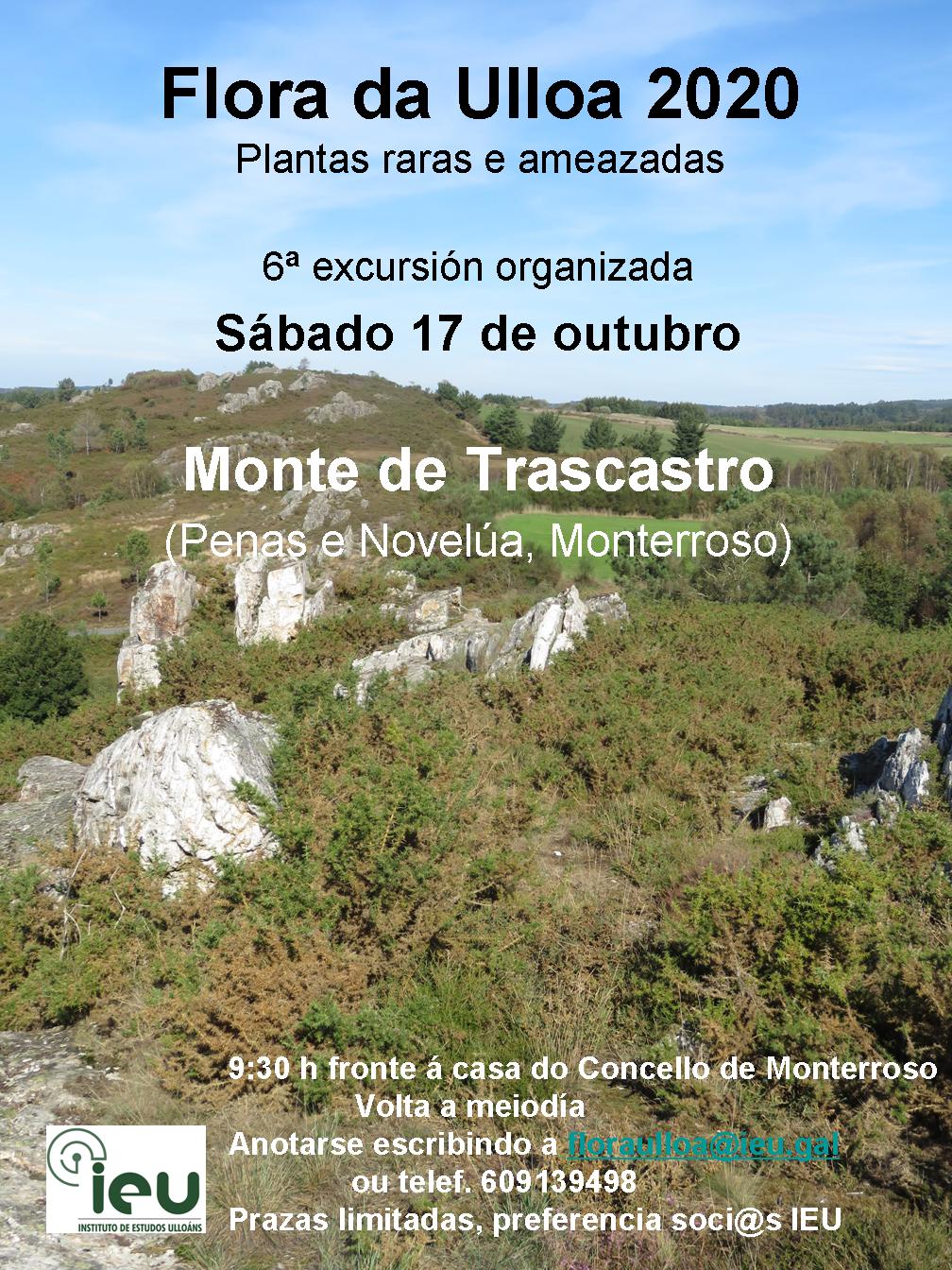 Excursión Flora da Ulloa 06-2020 Trascastro Monterroso, Instituto de Estudos Ulloáns