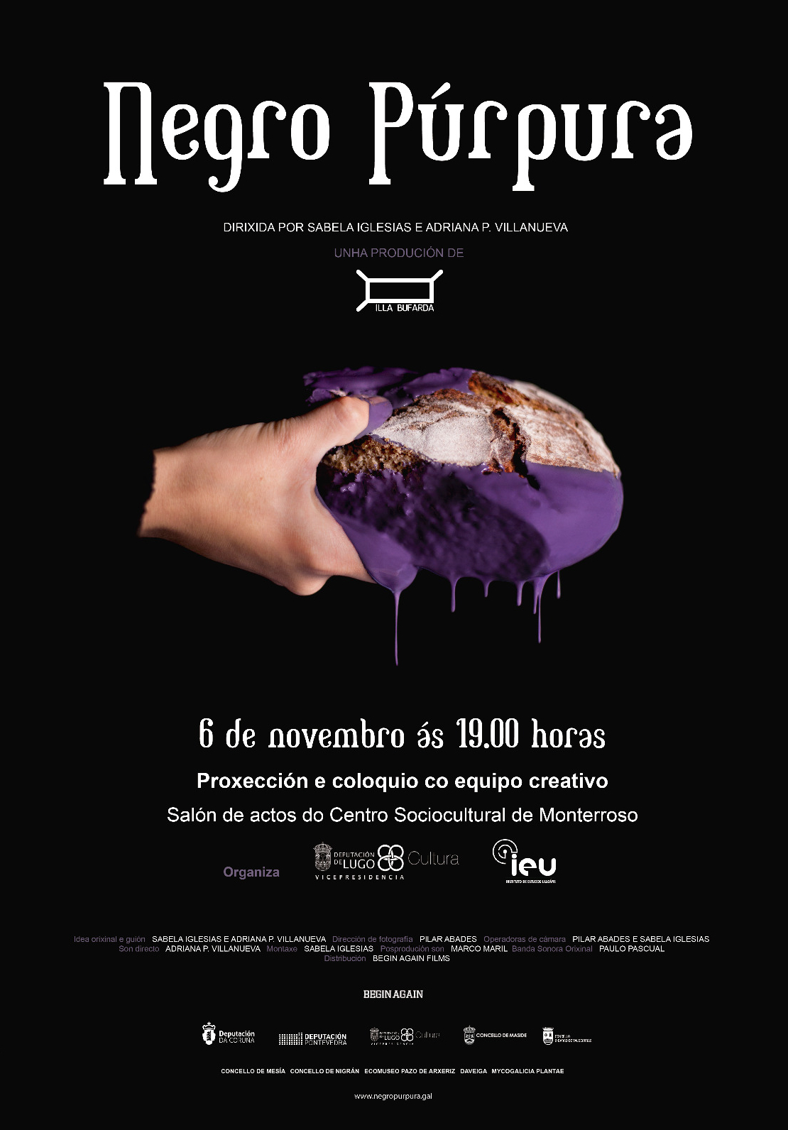 Negro púrpura, Monterroso 6-11-2021, Instituto de Estudos Ulloáns