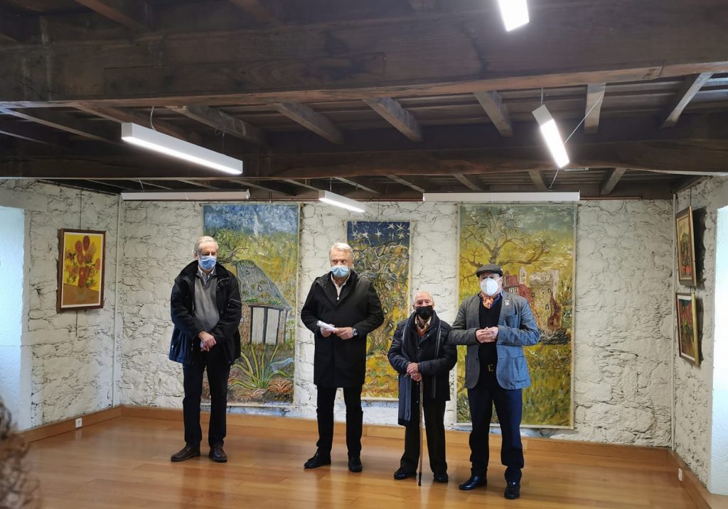 Inauguración exposición Froilán Magdaleno, Instituto de Estudos Ulloáns, Castelo de Pambre
