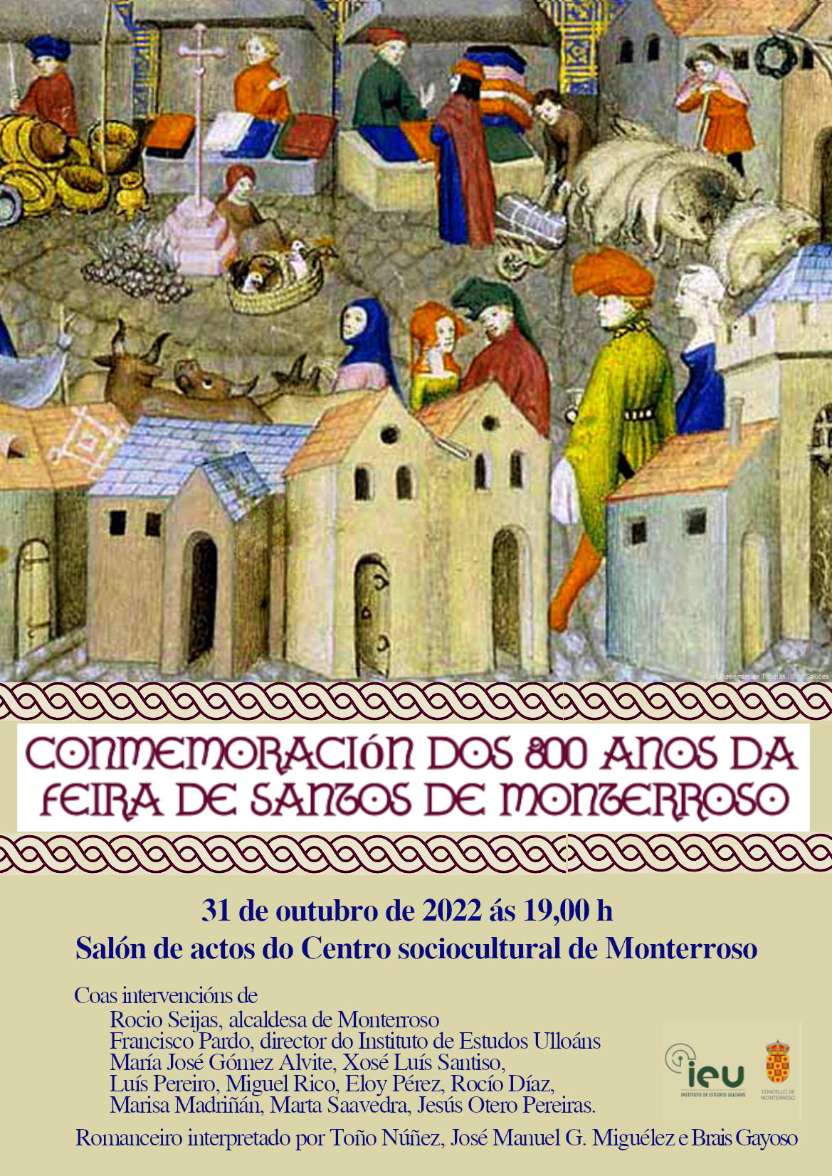Conmemoración 800 anos Feira de Santos de Monterroso