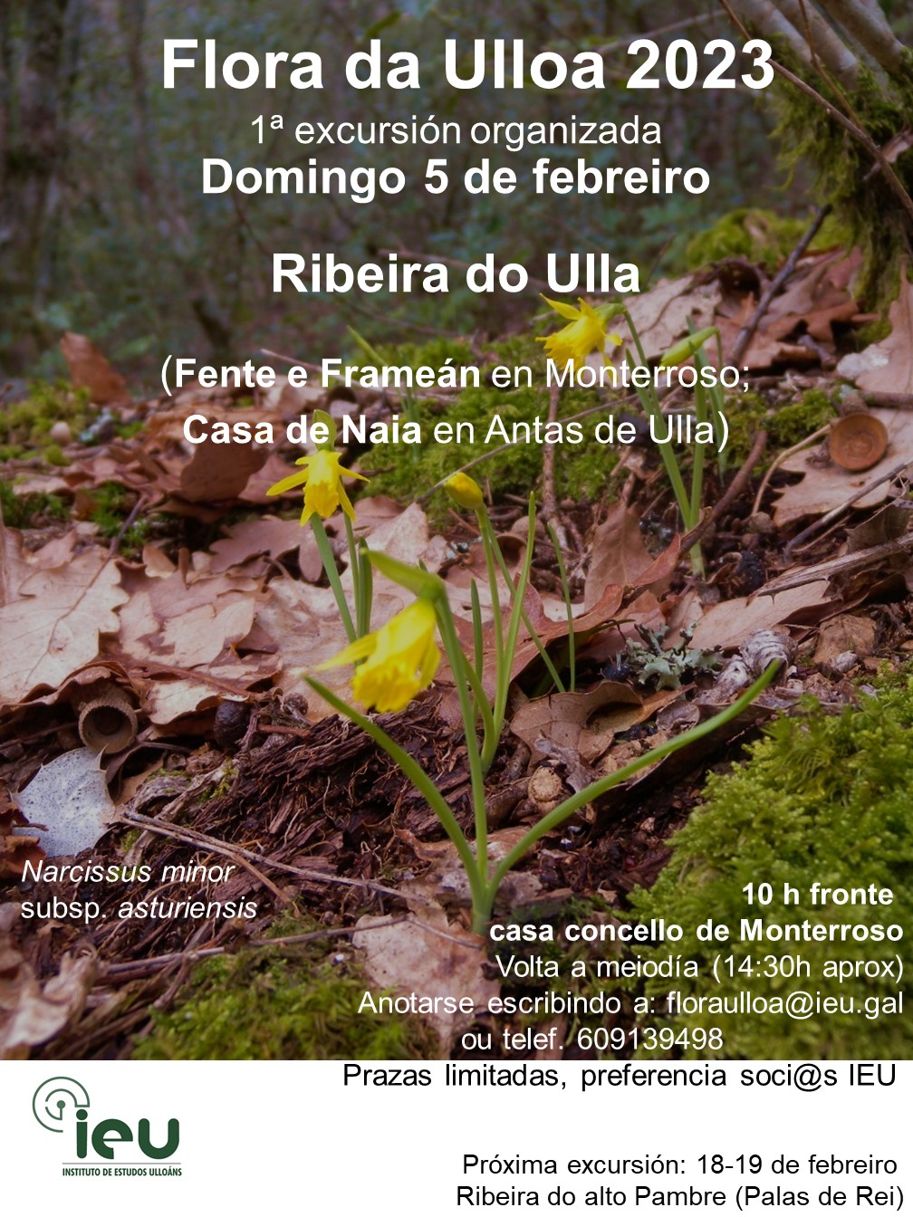 Excursión Flora da Ulloa 1ª 2023, Ribeira do Ulla, Fente, 5-2-2023,