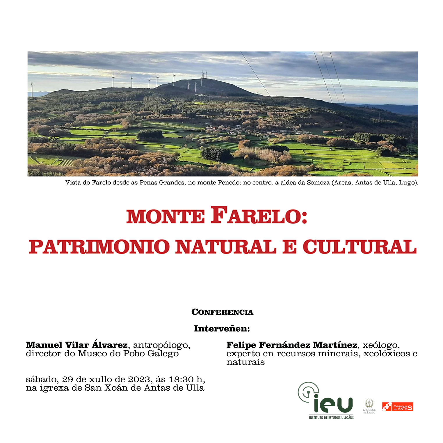Monte Farelo patrimonio natural e cultural, Instituto de Estudos Ulloáns