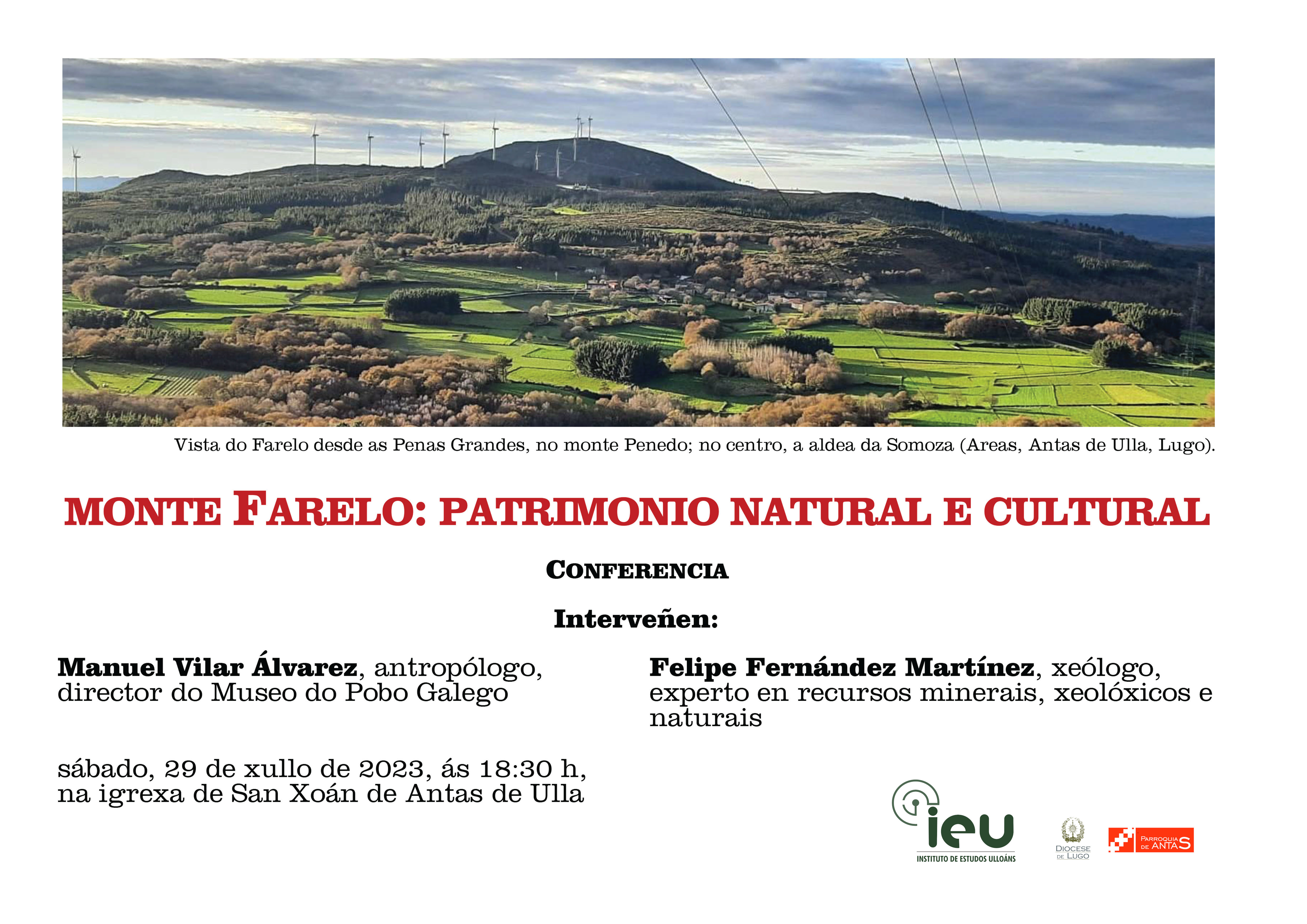 conferencia patrimonio Monte Farelo, Instituto de Estudos Ulloáns