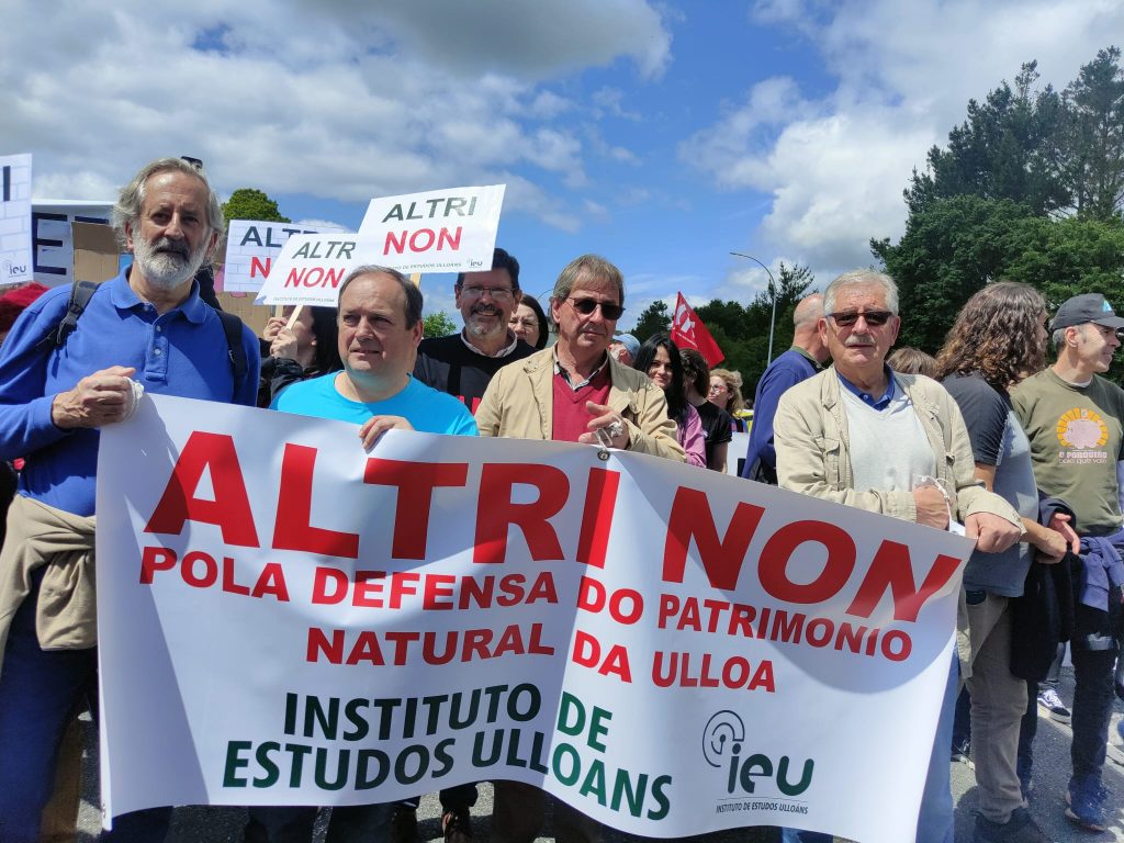 Participación do IEU na manifestación contra Altri, Palas de Rei 26 maio 2024