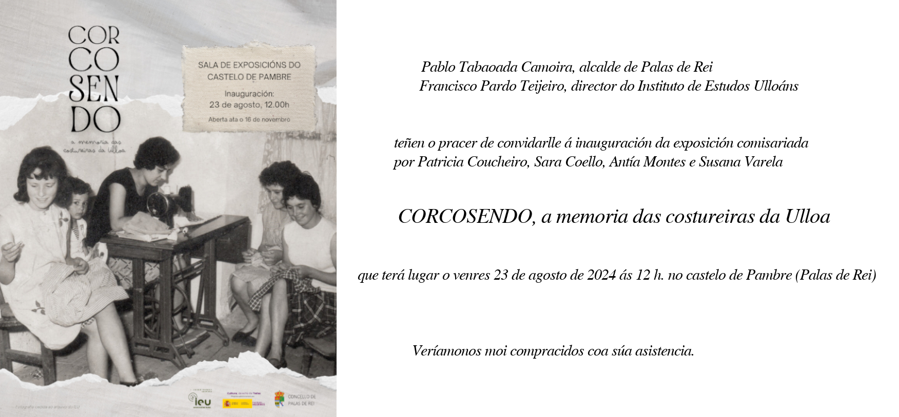 invitacion exposicion corcosendo Pambre